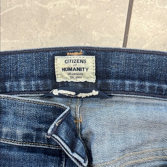 Citizens Of Humanity Blue Slim Straight Jeans - Picture 2 of 9